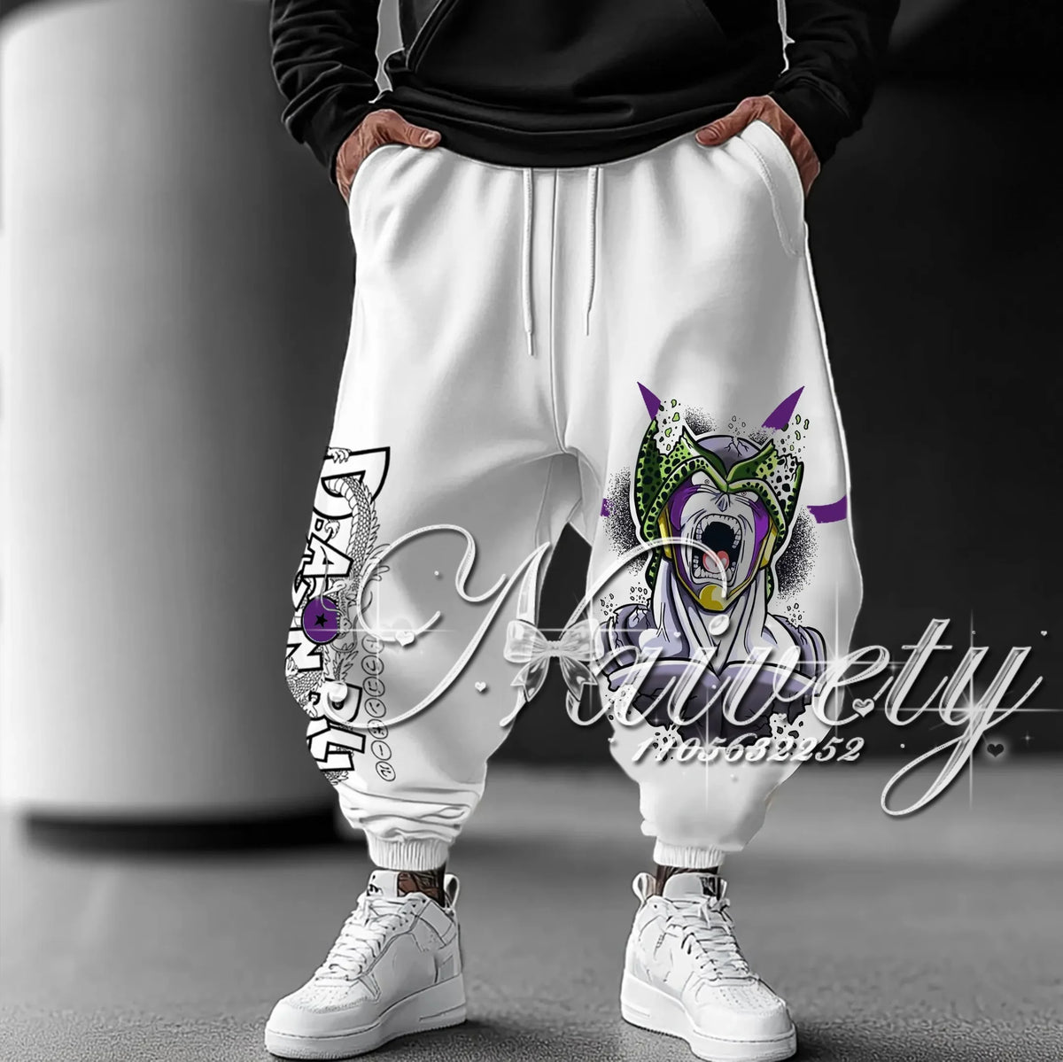 Dragon Ball Joggers | Goku Black Print | Quick Dry Fabric | Unisex Fit