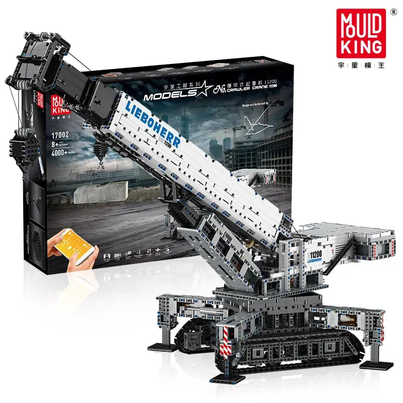MOULD KING 17002 Technical Building Blocks Kits APP Remote Control Truck LTM Excavator Crane Model Toys Christmas Gifts 4000PCS - ToylandEU
