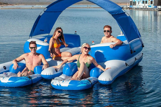 Inflatable Floating Island | 8-Person Capacity | Custom