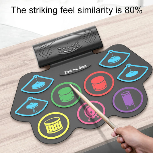 Electronic Drum Set With Sticks And Pedals For All Ages