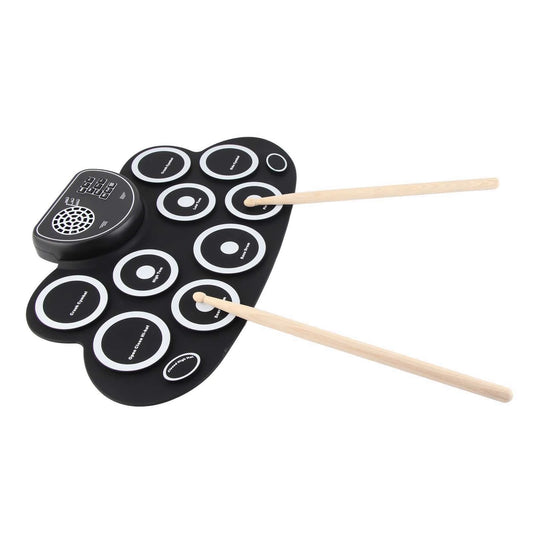 Roll Up Drum Set With Dual USB Speakers Rechargeable