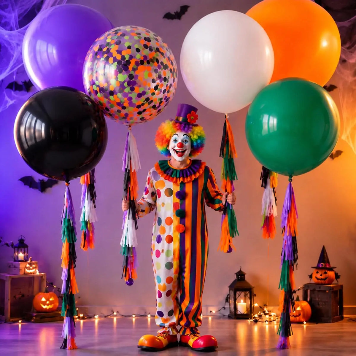 Giant Balloons | 36 Inch | With Tassels | Christmas Party Decor