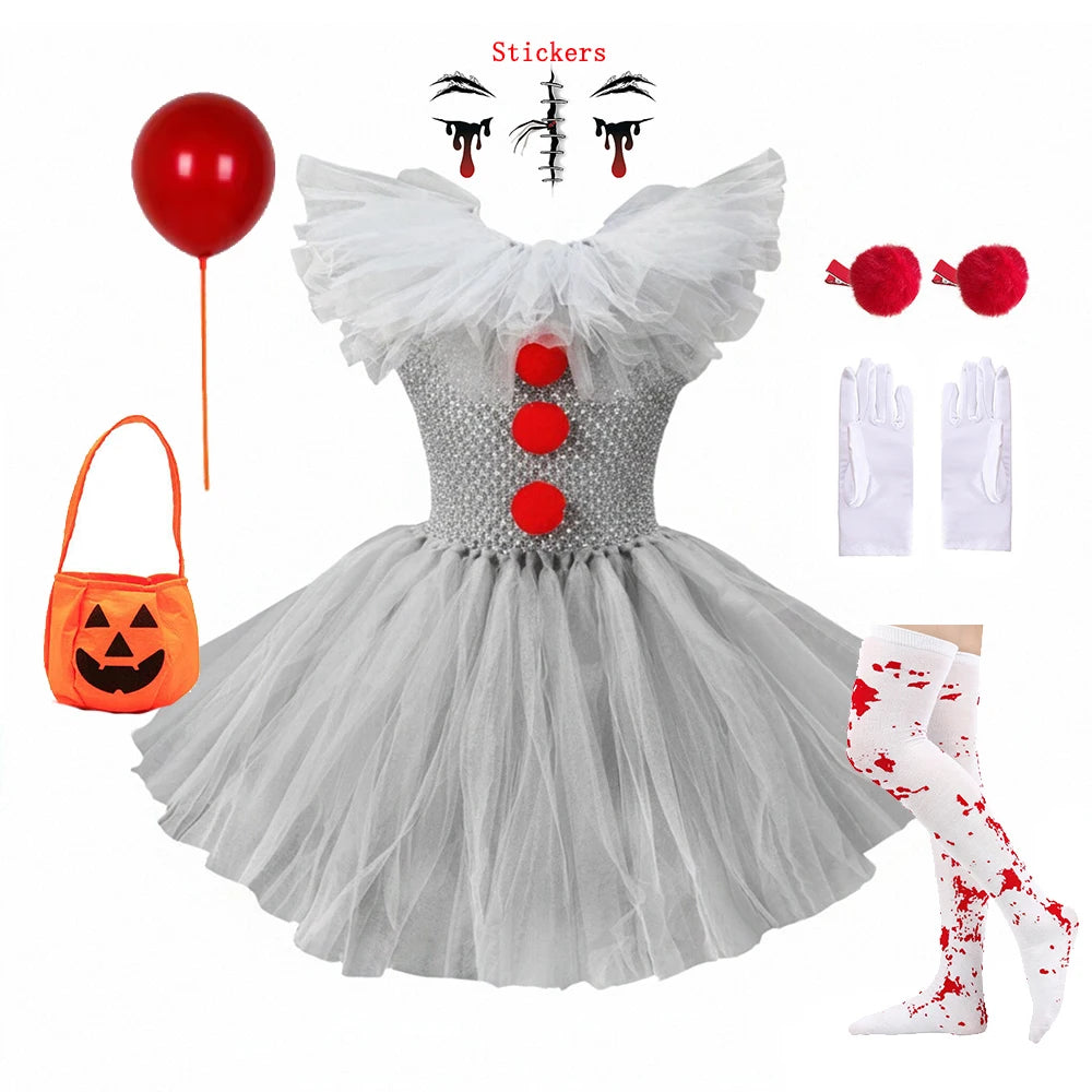 Kids Halloween Costume | Polyester Fabric | Shoulderless Cut | Party Wear