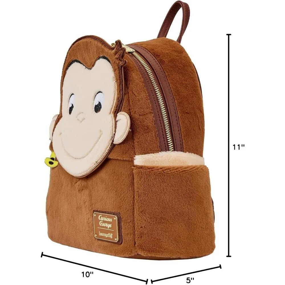 Disney Curious George Plush Mini Backpack 10 Inch Collectible