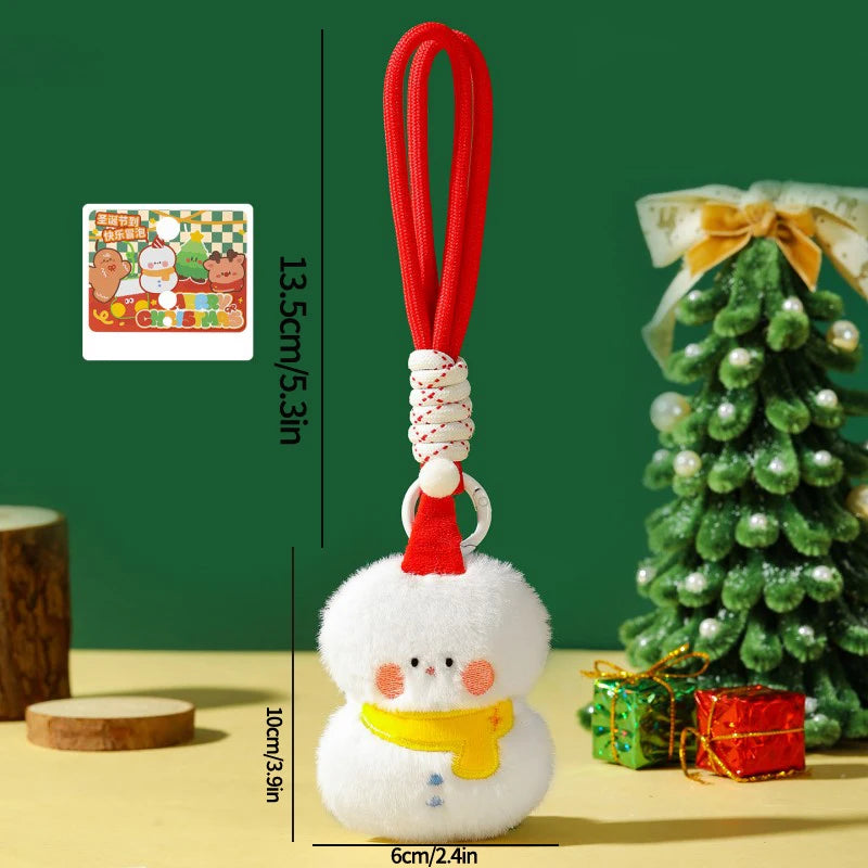 Christmas Plush Ornament | Santa Claus Snowman | Soft Touch Design