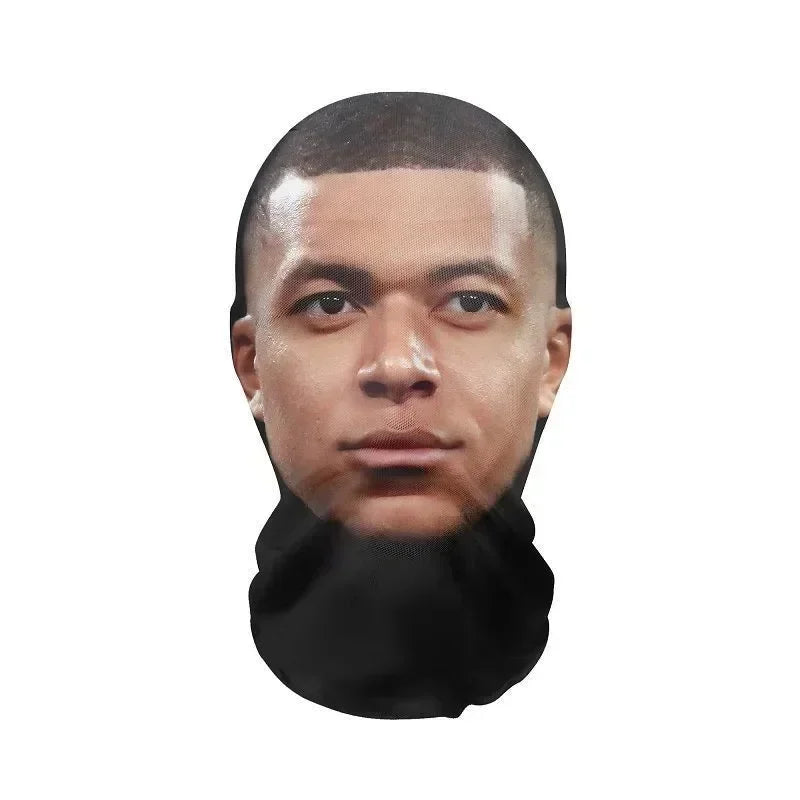 Cosplay Mask | 3D Printed Realistic Face | Stretch Mesh | One Size