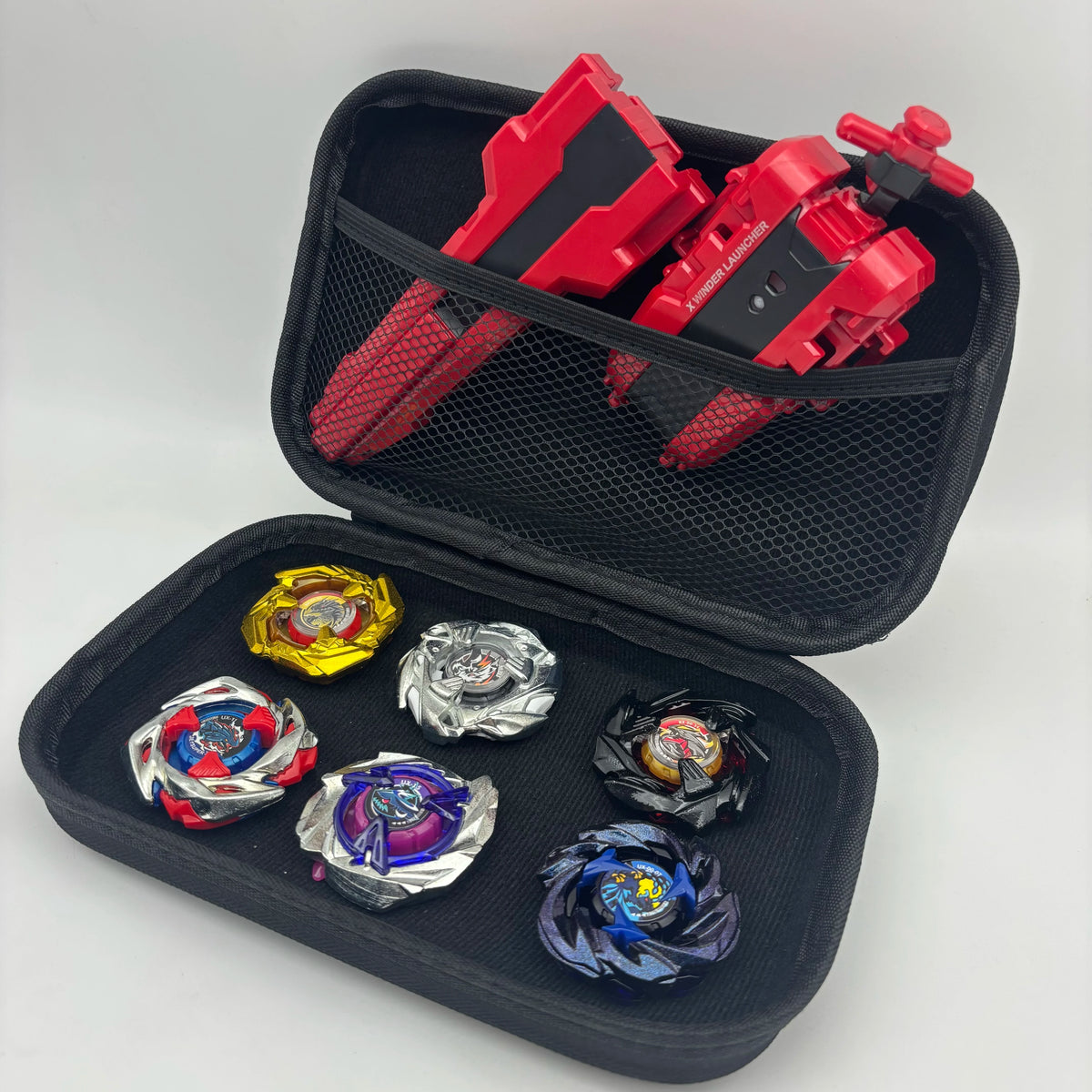 Alloy Battle Tops | 6 Pack Set | Includes Launchers | Ages 14 Plus