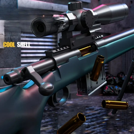 Simulation Sniper Rifle | Manually Loaded | Eva Soft Bullets | For Ages 14+