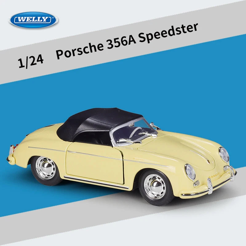 Diecast Car | Porsche 356A Speedster | 1:24 Scale Alloy | Welly
