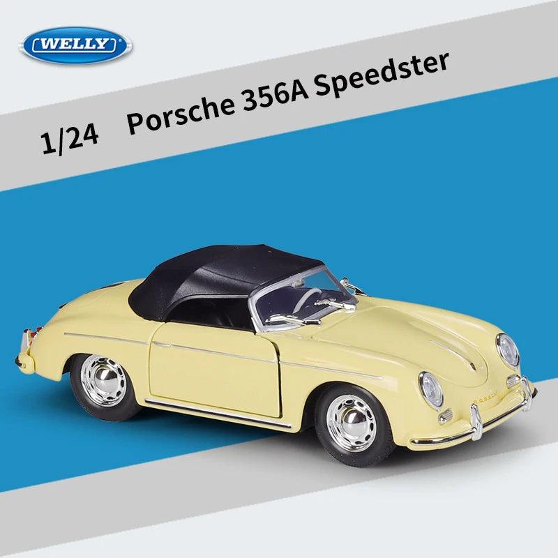 Diecast Car | Porsche 356A Speedster | 1:24 Scale Alloy | Welly