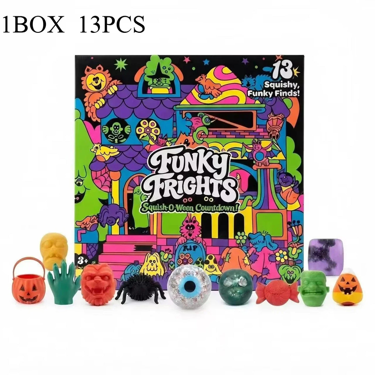 Advent Calendar | 2026 Blind Box Squish Cube Fidget | Sensory Stress Relief Toy | Xmas Gift