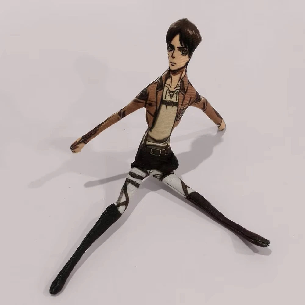 Bendable Anime Figure | Poseable Wire Core | Cotton Body | Attack On Titan