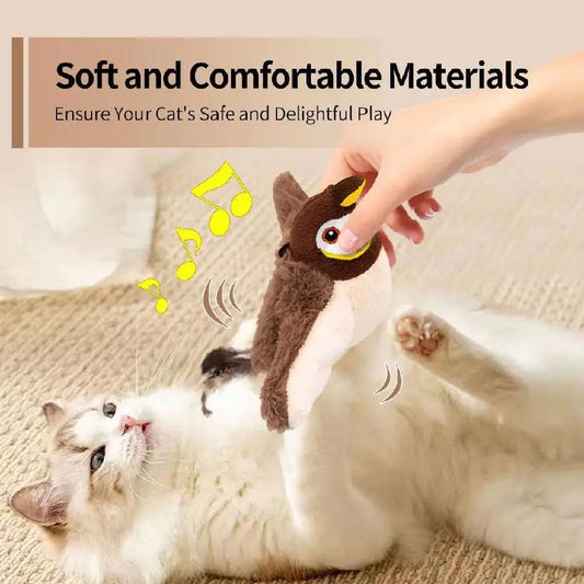 Interactive Dancing Bird Cat Toy With Catnip For Flapping Fun