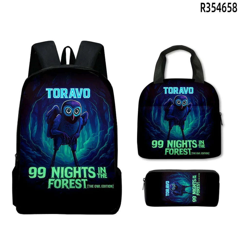 Backpack | 99 Nights In The Forest | Unisex Kids Cartoon School Bag