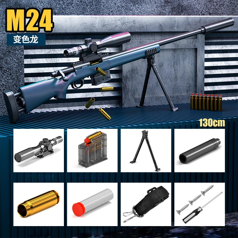 Toy Gun | Soft Bullet | M24 Sniper Style | 14+ Years