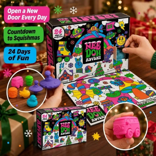 Advent Calendar | 2026 24 Piece 3D PVC Fidget Dolls | Random Blind Box Surprise | Christmas Countdown Gift
