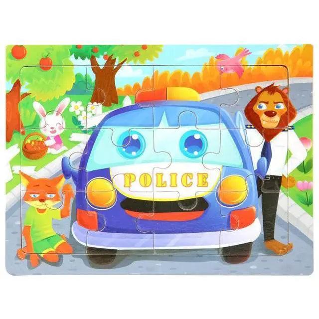 Economy 30piece Montessori 3D Puzzle Cartoon Animal Toys - ToylandEU