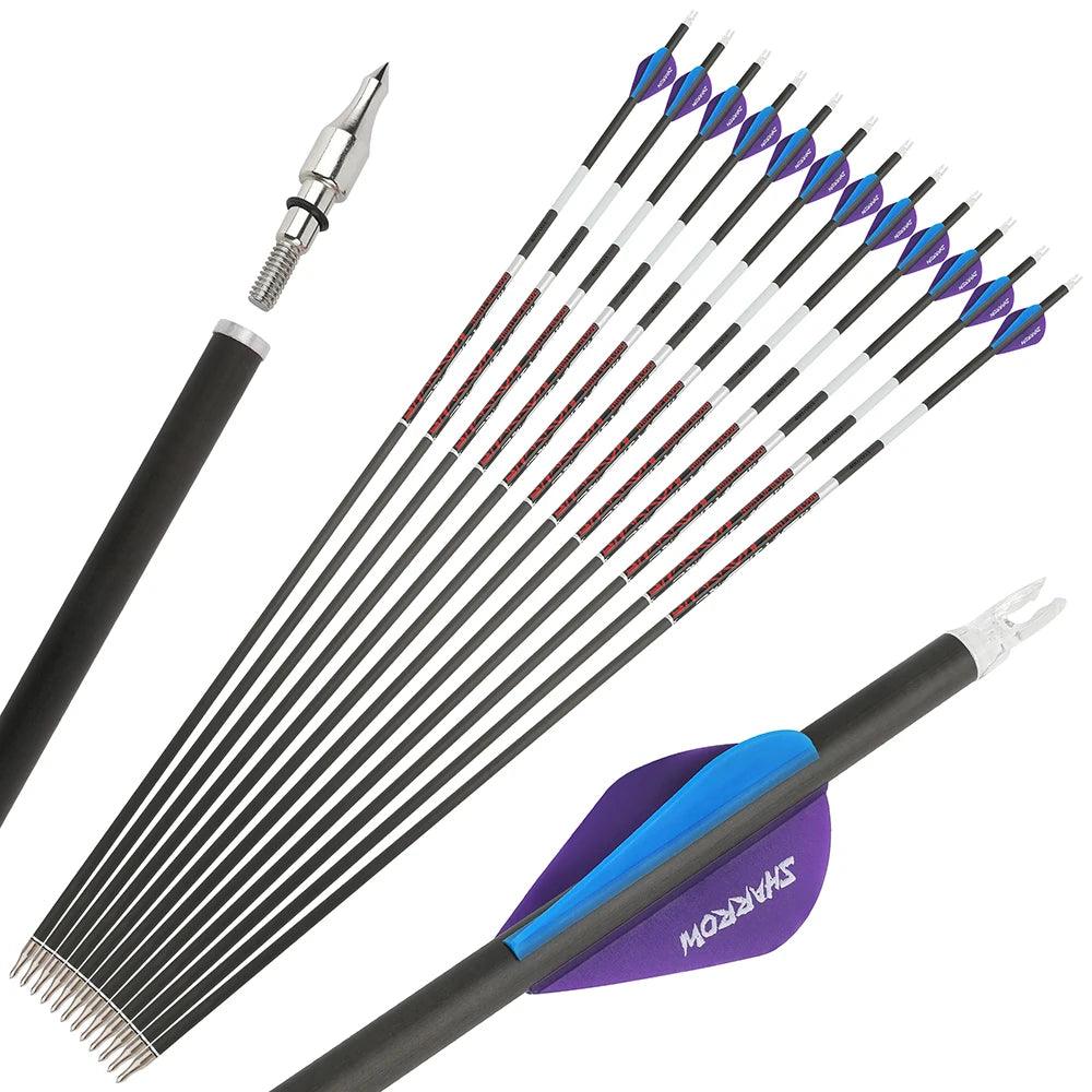 Pure Carbon Arrows | 6.2mm ID Multi Spine | Toylandeu™