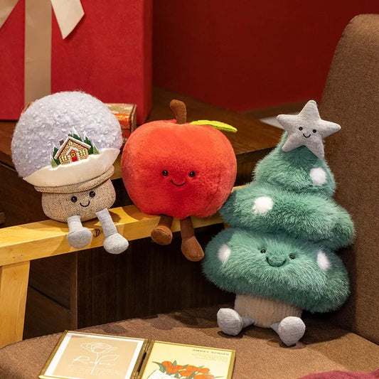 Adorable Christmas Plush Toy Set Soft Apple Doll For Kids - ToylandEU