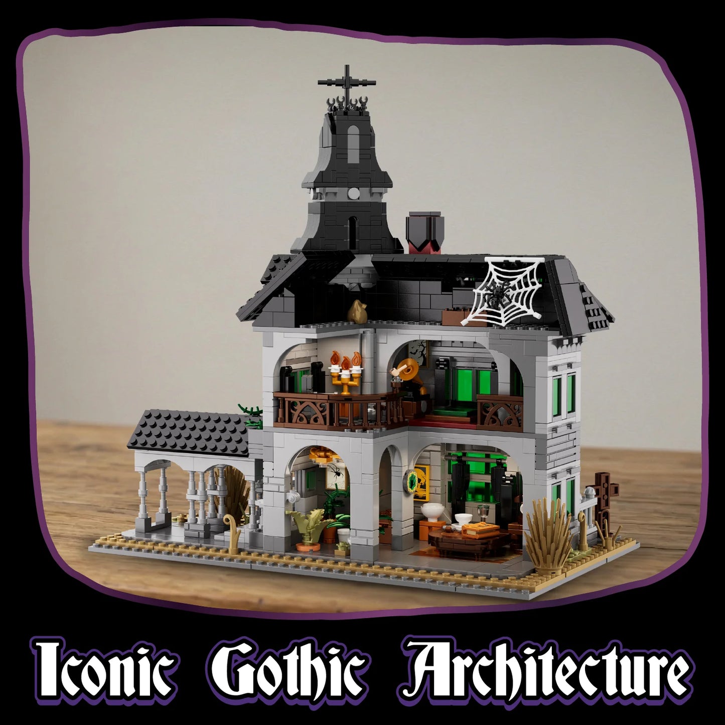 Building Blocks Set | 1491 PCS | Gothic Victorian Manor | LEGO Compatible