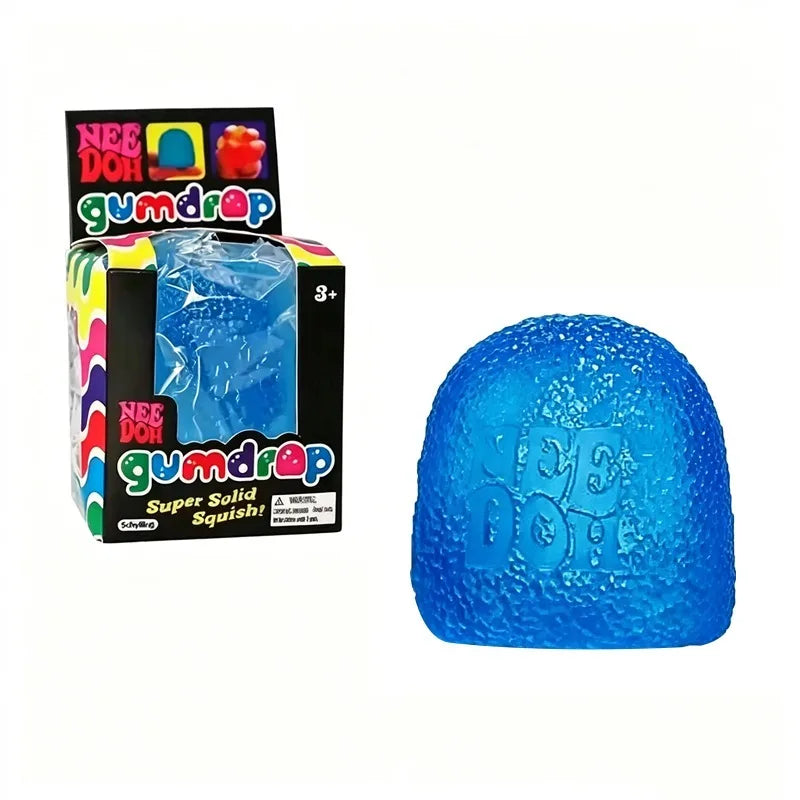 Blue Fidget Toy | Textured Surface | Non Toxic Rubber | Autism ADHD Relief