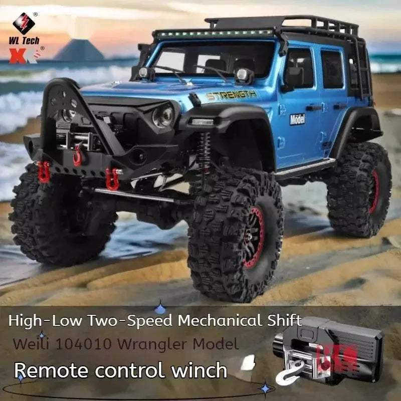 RC 104010 1:10 Scale 4x4 Off-Road RC Wrangler Car - High-Speed Climbing Remote Control Vehicle - ToylandEU