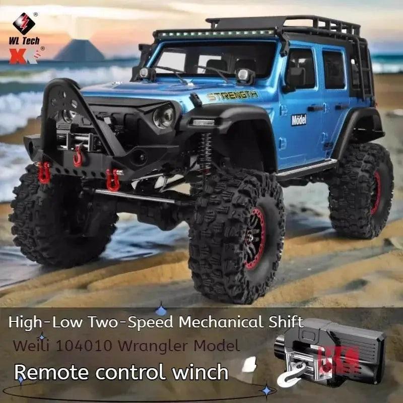 RC 104010 1:10 Scale 4x4 Off-Road RC Wrangler Car - High-Speed Climbing Remote Control Vehicle - ToylandEU
