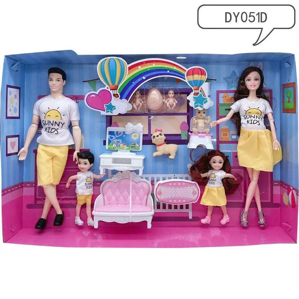 Doll Accessories Baby Dolls Pregnant Mom Father Family Set - ToylandEU