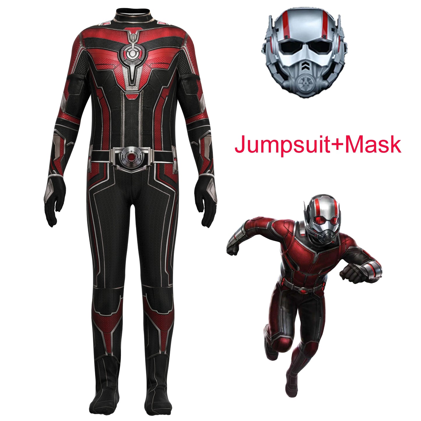 Ant Man Cosplay Costume | Full Body Zentai Suit | Helmet Mask | Adult Unisex