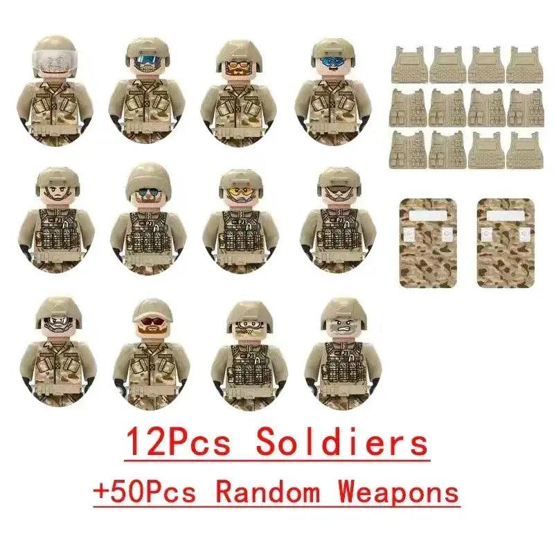 Lego Compatible Military Building Blocks Set With Figures - ToylandEU