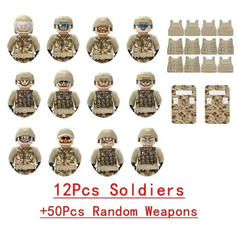 Lego Compatible Military Building Blocks Set With Figures - ToylandEU