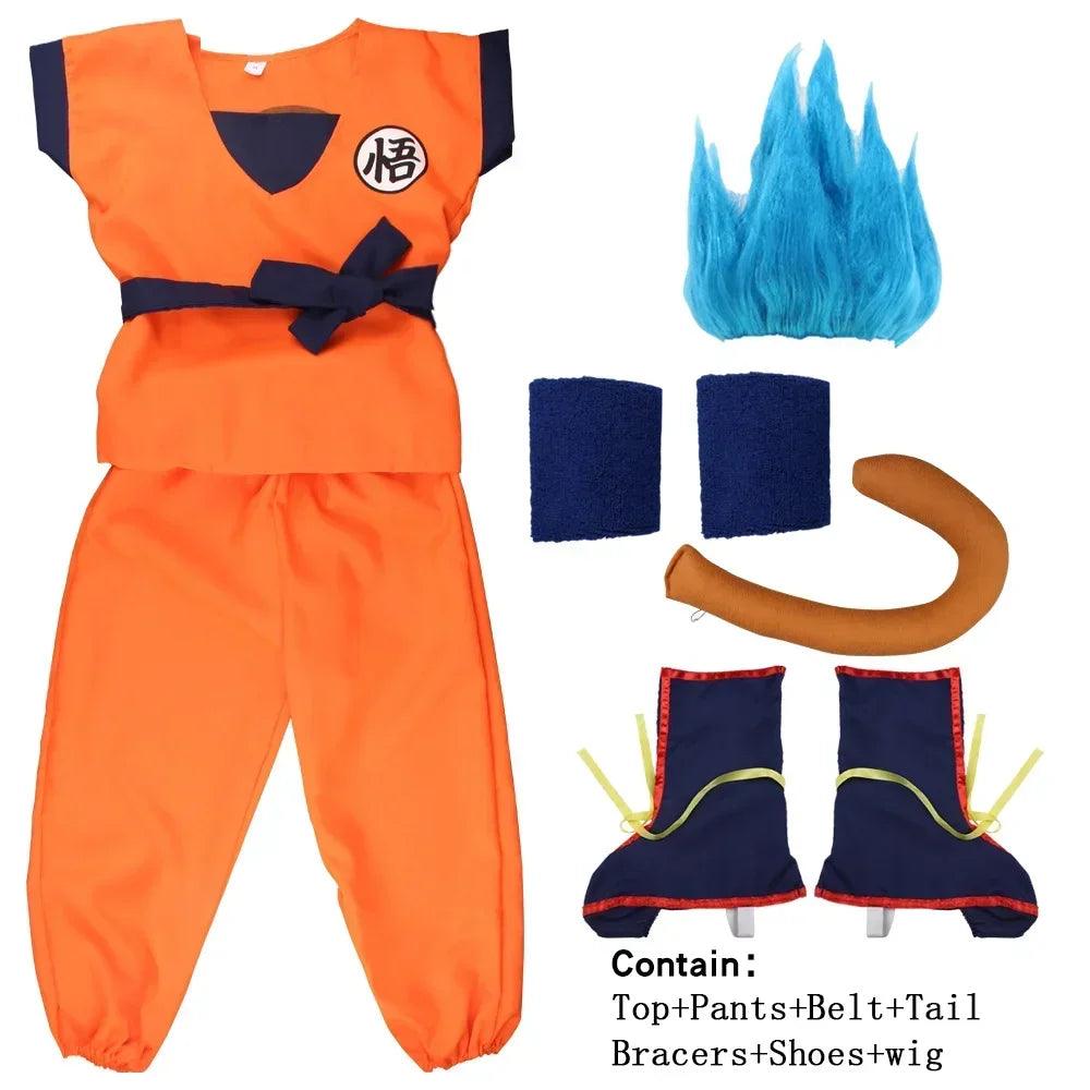 Goku Cosplay Costume | Blue Gold Outfit | Toylandeu™