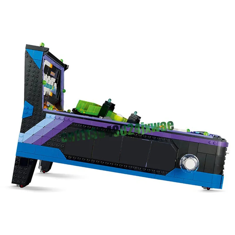 Building Block Set | Space Arcade Pinball Machine Model | Lego Compatible ABS
