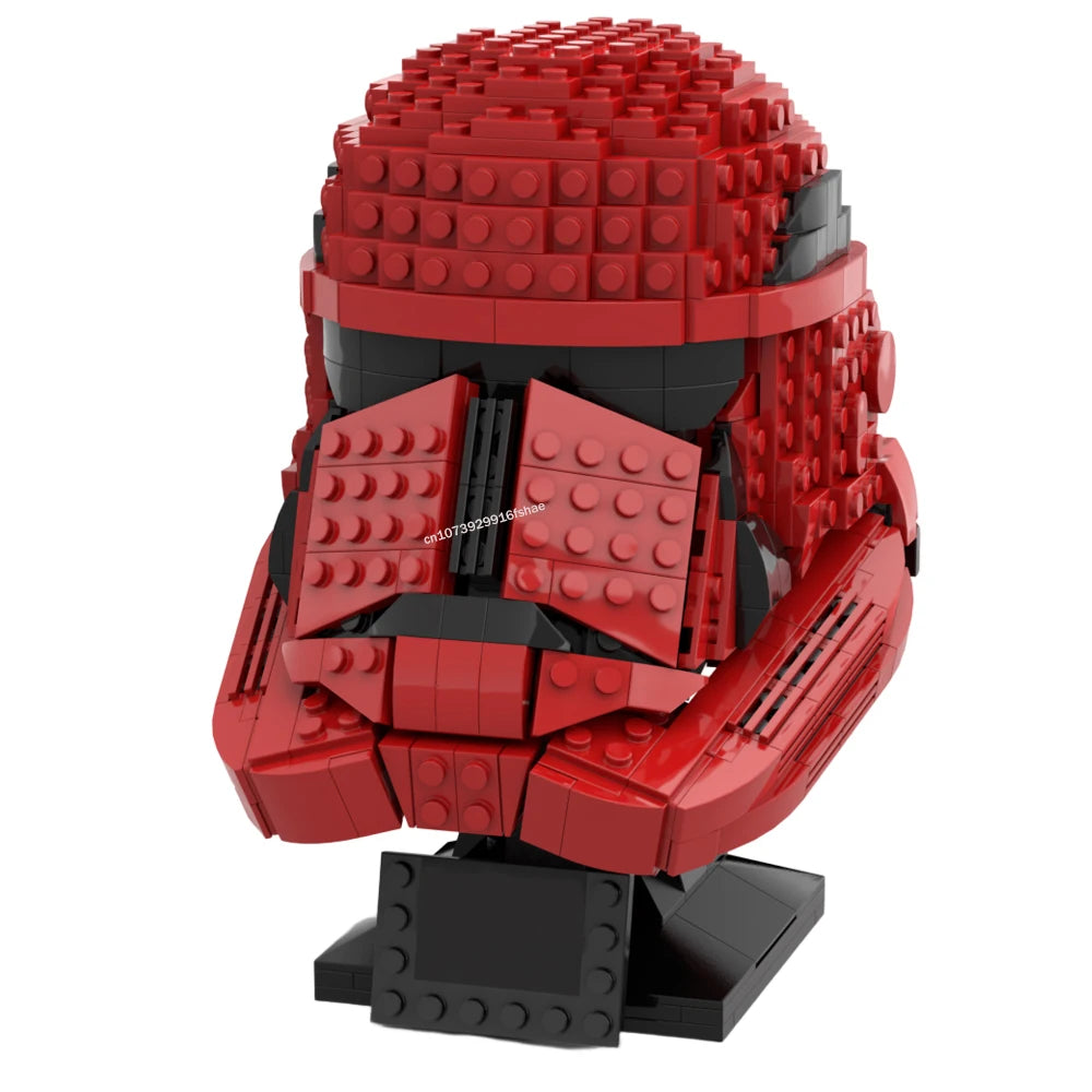 Star Battle Helmet | Space Pilot Design | DIY Plastic Model | Kids MOC Set