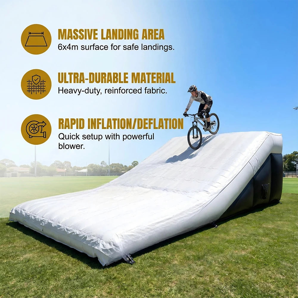 Heavy Duty PVC Inflatable Airbag Landing Ramp for MTB BMX
