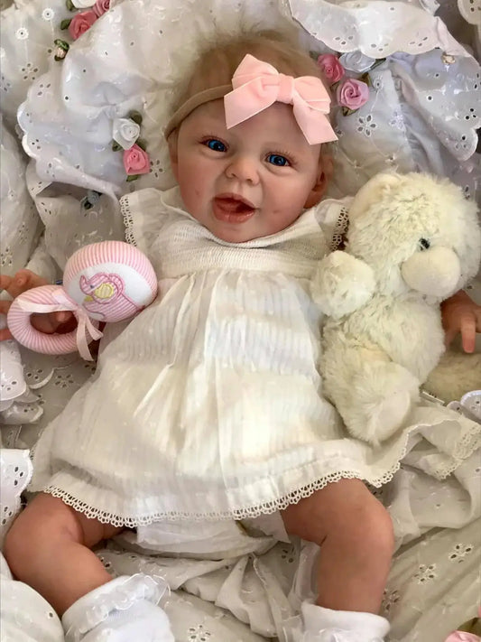 Reborn 22 Inch Baby Girl Doll Lifelike Soft Touch Gift - ToylandEU