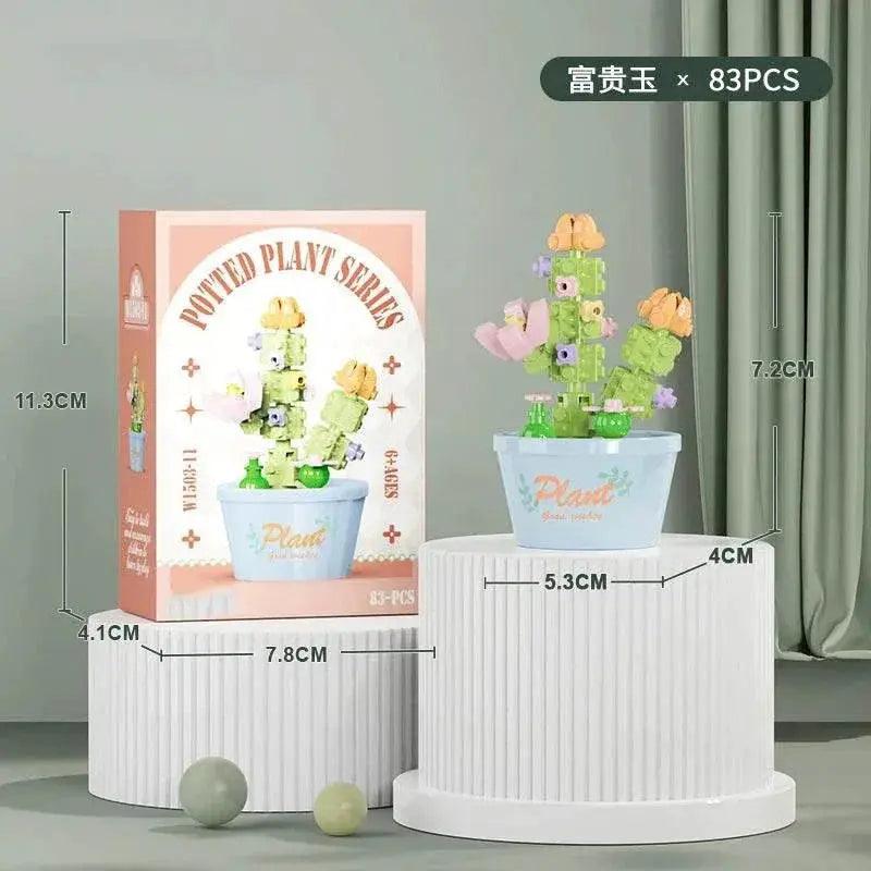 Premium Building Block Kit Flower Bouquet 3D DIY Home Decor - ToylandEU