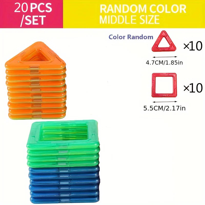 Magnetic Building Blocks | 50 Pieces | BPA Free ABS | Kids Ages 4 To 6