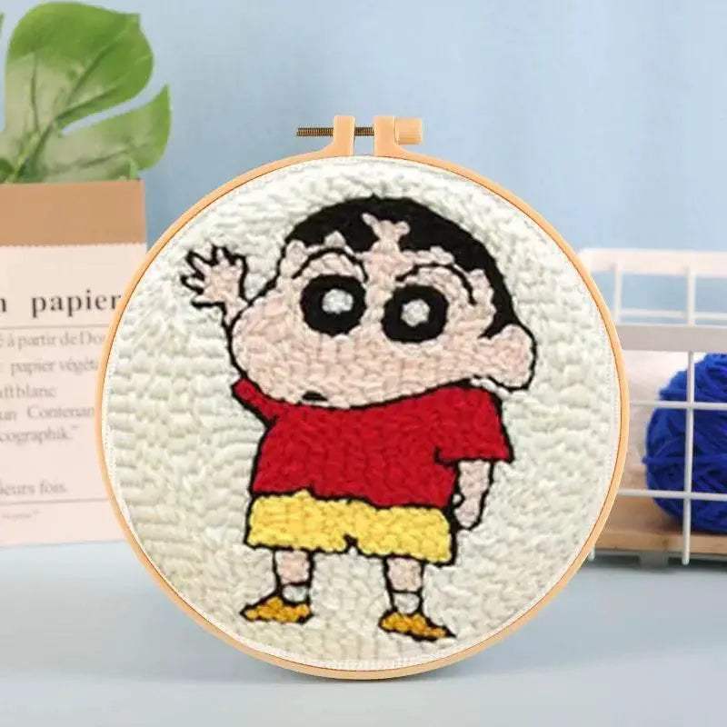 Beginner-Friendly Punch Needle Embroidery Kit with Yarn for DIY Home Decor and Custom Needlework - ToylandEU