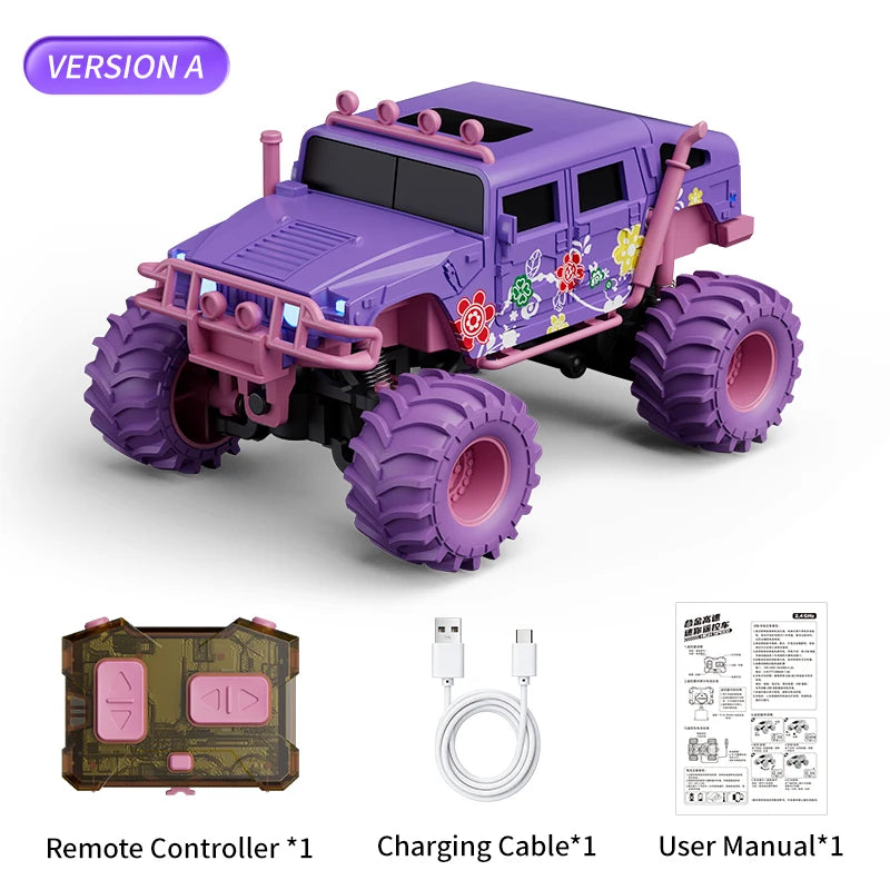 Alloy Remote Control Truck | 2.4Ghz Four Wheel Drive | 1:64 Scale | Kids Toy