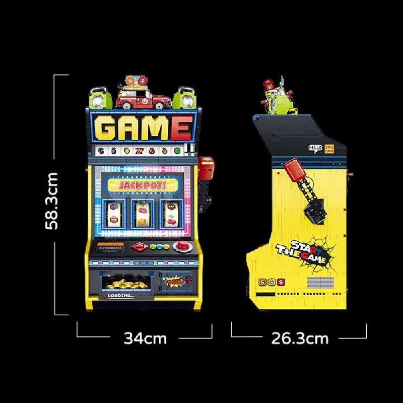 Building Block Set | Motorized Fruit Arcade Machine | 3571 Pieces