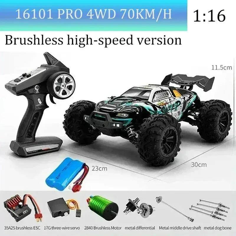 High Speed RC Car With Brushless Motor And Led Lights - ToylandEU