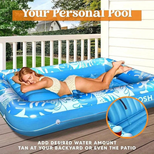 Pool Float | One Size | 4 In 1 Suntan Tub Raft