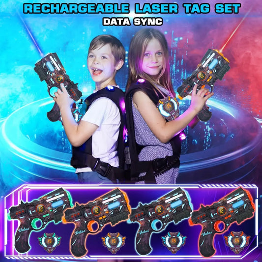 Rechargeable Infrared Laser Tag Guns Set for Outdoor Fun - ToylandEU
