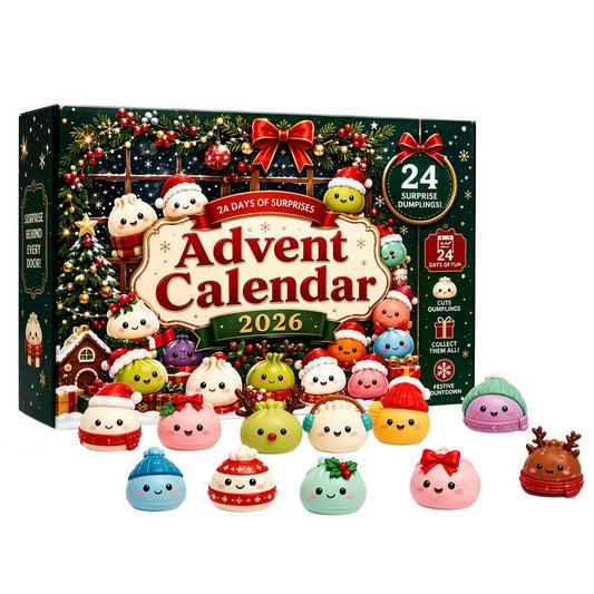 Advent Calendar | 24 Unique Squishy Fidget Toys | Slow Rebound Mystery Surprise Box | New Year Gift