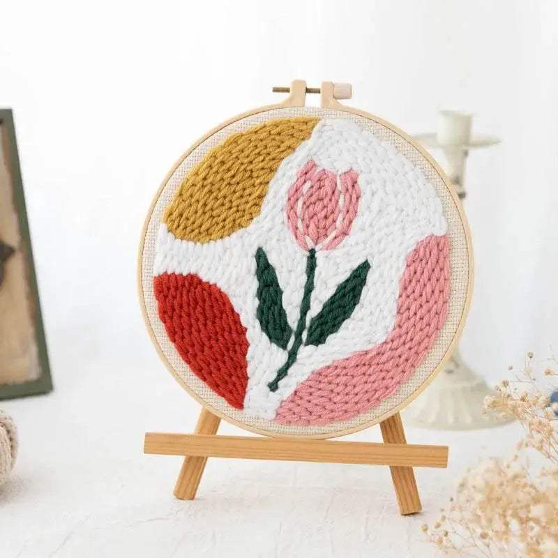 Adorable Punch Needle Embroidery Kit for Beginners - Soft Yarn Home Decor Craft Set - ToylandEU