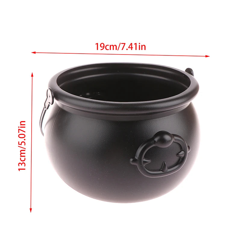 Halloween Witch Cauldron | Heavy Plastic Build | Candy Bucket | Party Decor