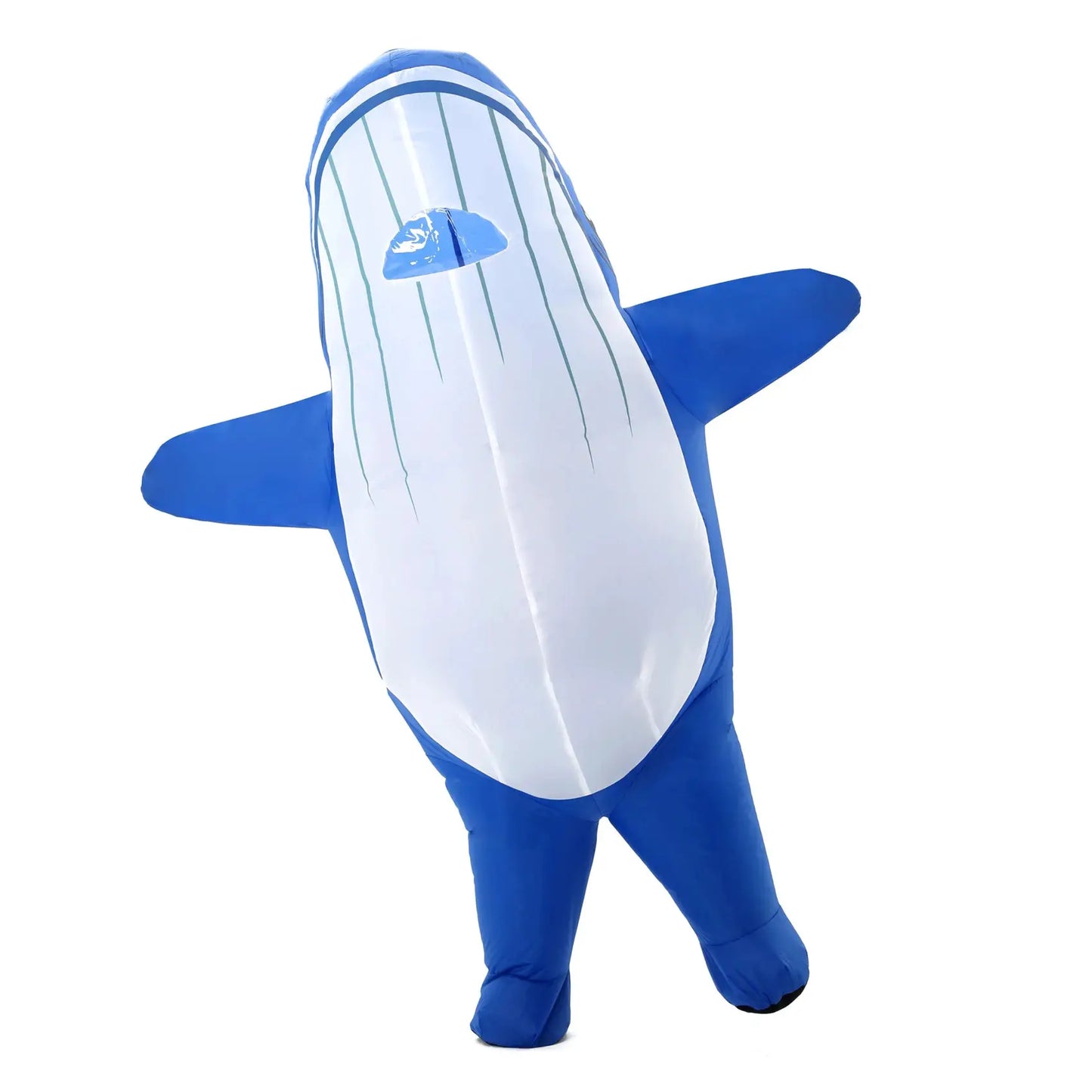 Blue Whale Inflatable Costume Full Body Blow Up Halloween Ocean Costume Outfits for Street Performances & Various Theme Parties - ToylandEU