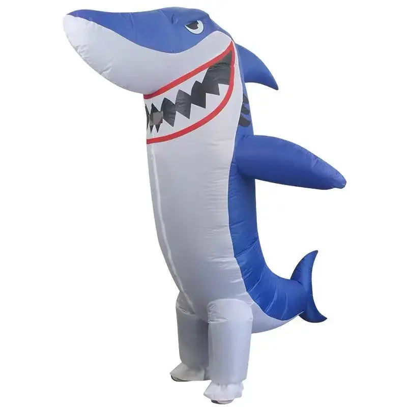 Adult Big Mouth Shark Inflatable Costumes Christmas Anime Cosplay Costume Standing shark Mascot Fancy Party Role Play Disfraz - ToylandEU