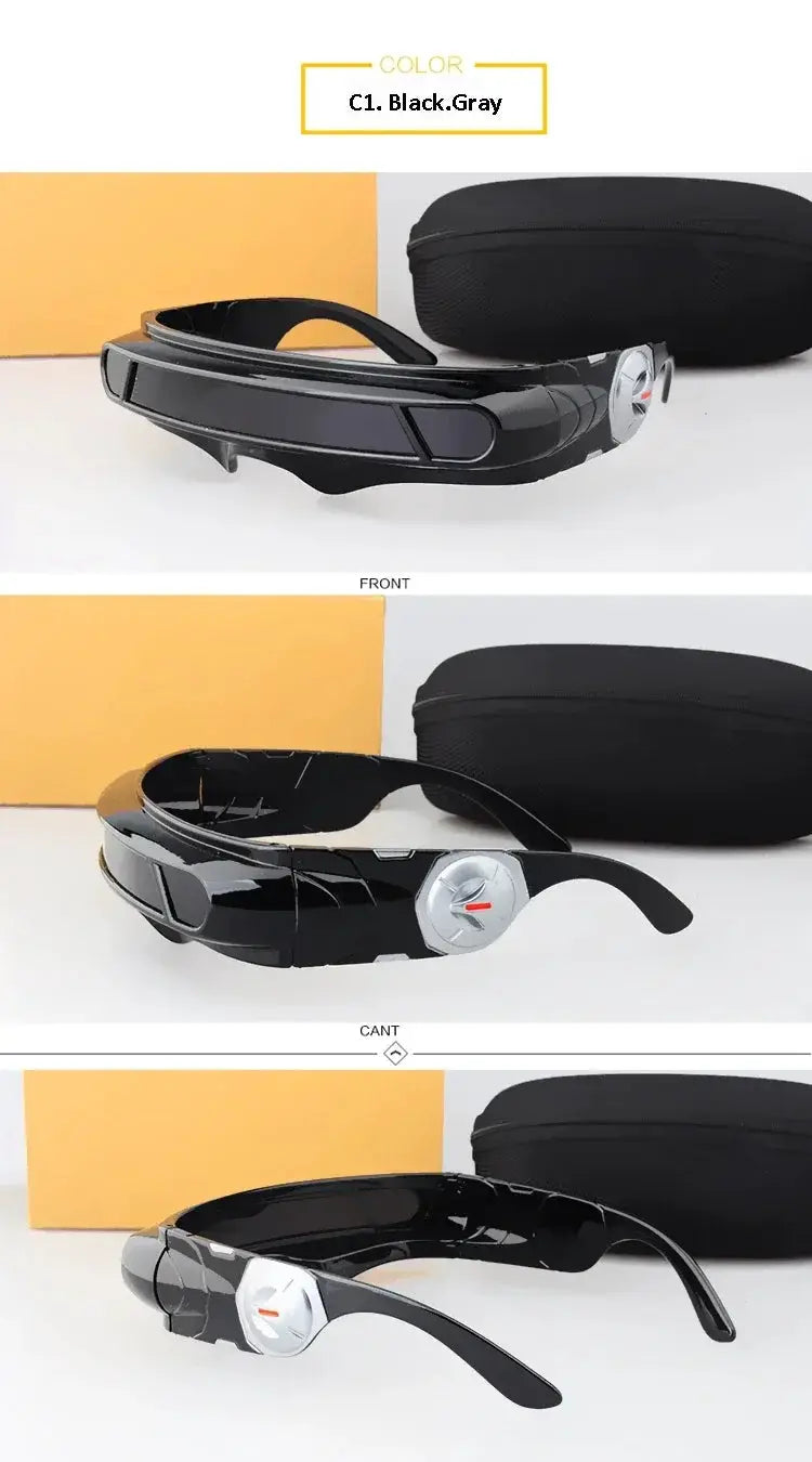 x-man sunglasses X-men Cyclops Cosplay Polarized Sunglasses for Men Women Memory Material Shield Designer Sunglasses - ToylandEU
